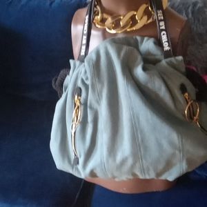 Denim jeans  see by chloe handbag